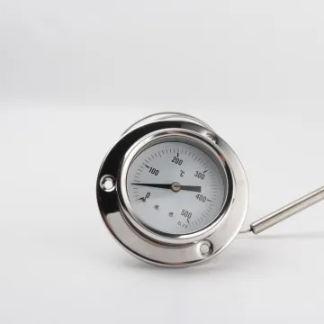 Long Capillary Dial Thermometer Stainless Steel 1.5 Meter 0-500 Degrees