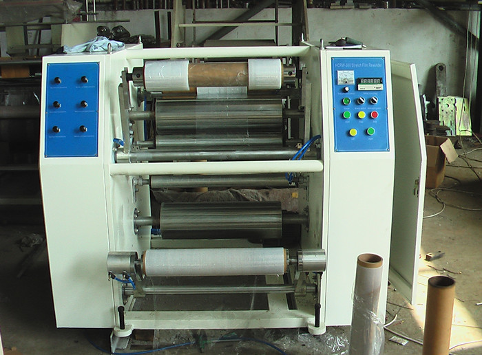 stretch film rewinding machine 