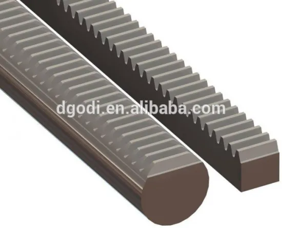 ISO9001 certificated costom outer threaded long round gear rack manufacturer