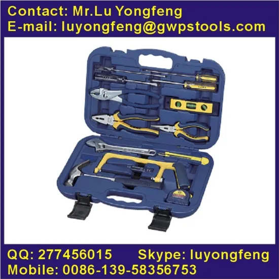 18pcs DIY tool kit in plastic case for home use