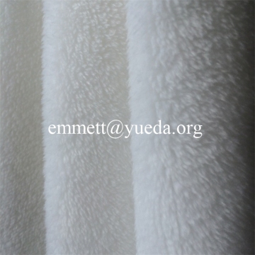 100% polyester sherpa fleece lining, coral fleece, coral sherpa fabric, white colour