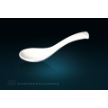 White Melamine soup spoon