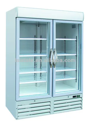 Double Door Beverage refrigerator