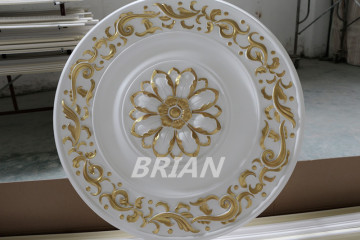 Gold color PU ceiling medallions/European Ceiling