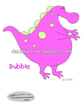 Fancy and cute cartoon printing reusable vinyl decal