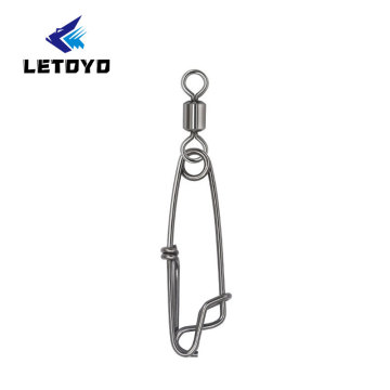 LETOYO Fishing Swivels with Open Eye Snap
