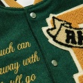 Men's Varsity Baseball Jacket Green