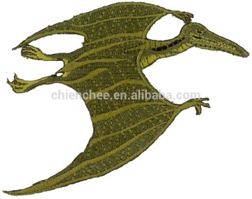 Embroidery Patches - Stick on Attractive Dinosaurs Manufactory (Patch/Emblem/Badge/Label/Crest/Insignia)