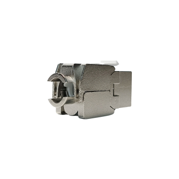 Ethernet RJ45 Connector Cat7 Cat6A Cat6 Shielded FTP Zinc Alloy Module Keystone Jack