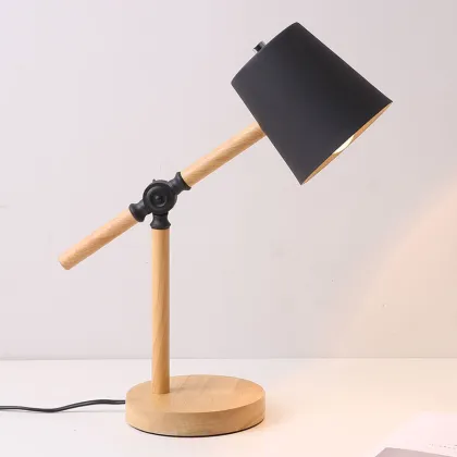 Nordic Modern Wooden Desk Lamps | LED Reading Table Lamps