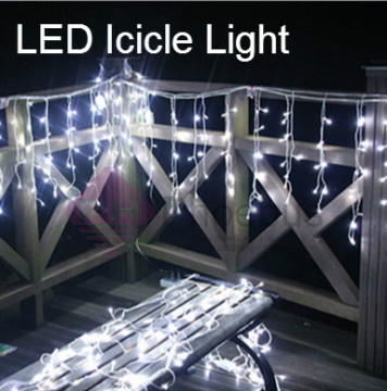 110V 220V Led Falling christmas icicle curtain light for led holiday lights