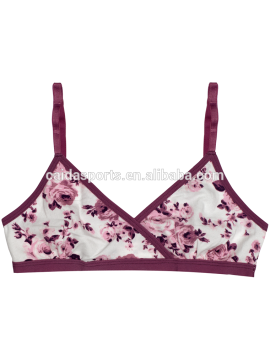 New style cotton girls print underwear set top panty