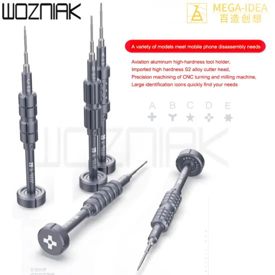 QIANLI 2D Screwdriver High-Precision Anti-Rust Anti-Slip Philips Pentalobe Y Convex Cross Toxrx for iPhone Samsung Repair Screw