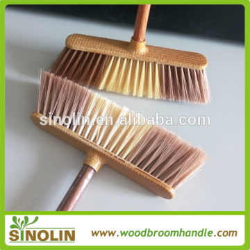 SINOLIN Low price Plastic Brooms with wooden handle