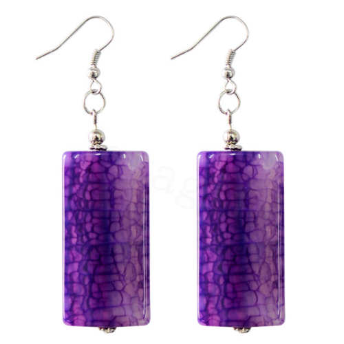 Natural Gemstone Agate Earring