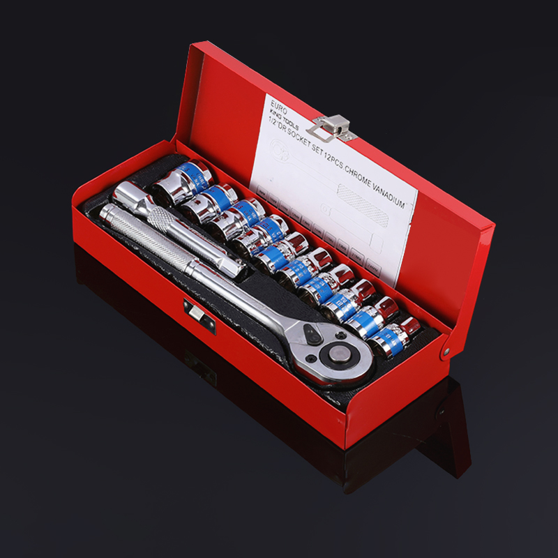 12PCS Socket Wrench Tool Set for Auto Repair