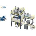 PET double slit spunbond hot rolling production line