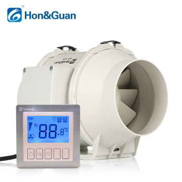 Custom Made Big Air Flow 4 Inch Duct Fan Booster for Ventilation