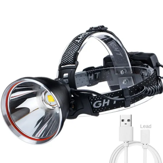 USB Rechargeable High-Power LED Headlamp for Outdoor Activities and Fishing