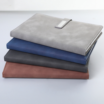 Customizable A5 Hardcover PU Leather Journal Notebook Gift Set with Pen