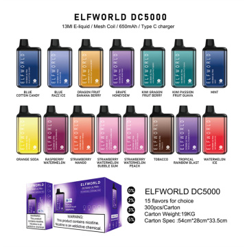 Disposable E-cigarette with 5000 Puff Free Sample