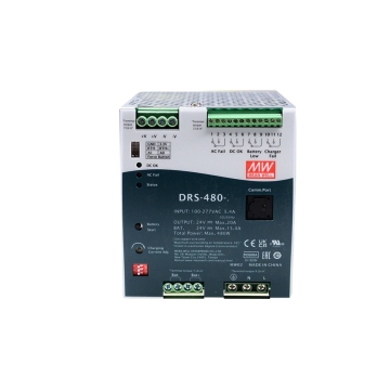 평균 우물 DRS 시리즈 12/24/36/48V AC-DC 240/480W DIN 레일 전원 공급 장치