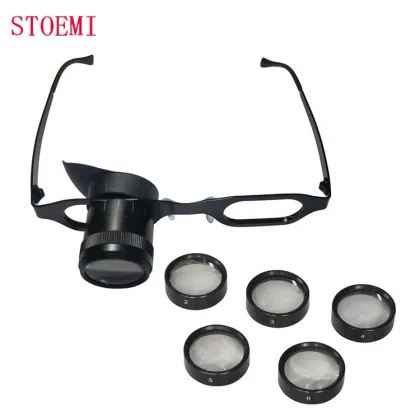 STOEMI 8541 Magnifying Glass: 2X to 15X Vision Aid Loupes for Low Vision