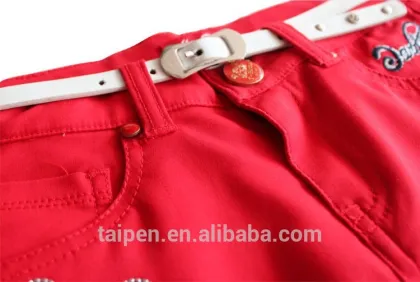 Kids Girls Red Color Cotton A-line Skirts Baby Girls Casual Mini Skirt for Summer Wear OEM Accept