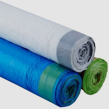 Factory Supply Plastic Green Color HDPE LDPE Garbage Bags Bin Liner Recycling Trash Bag
