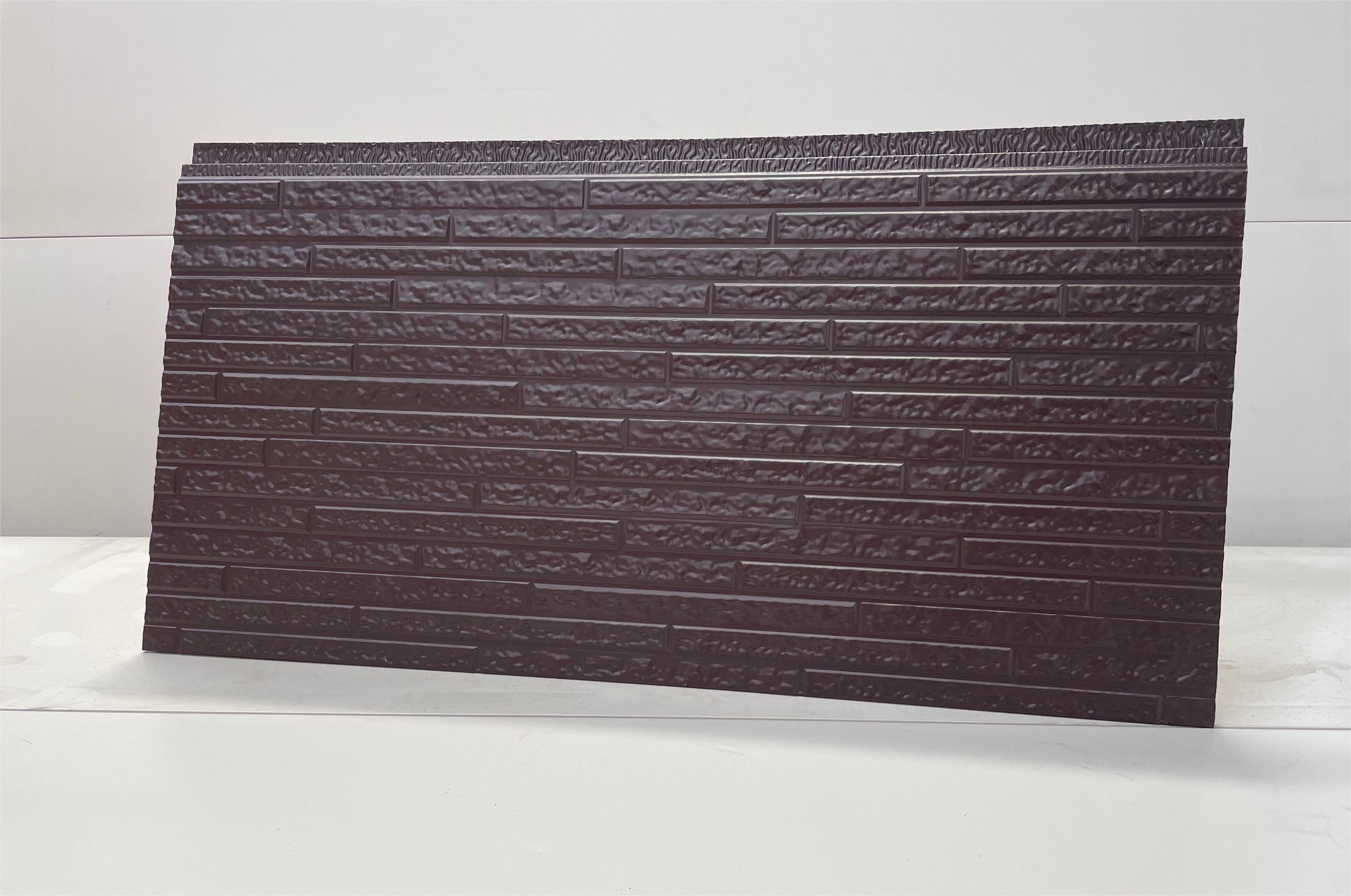 Light Brown PU SandwichPanels for Modern Home Facade