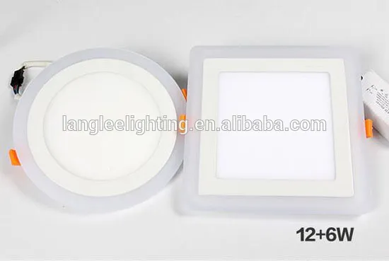 two colour changing led panel light 9w 145*145 square led panel light
