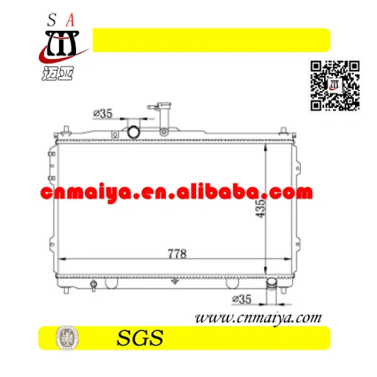 OEM 25310-4H050 aluminium radiator for cars