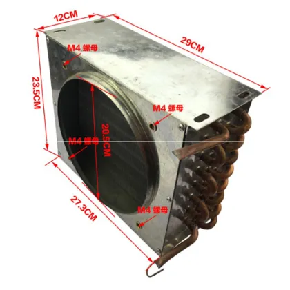 Industrial Copper Tube Condenser Coil Refrigeration Condenser Price