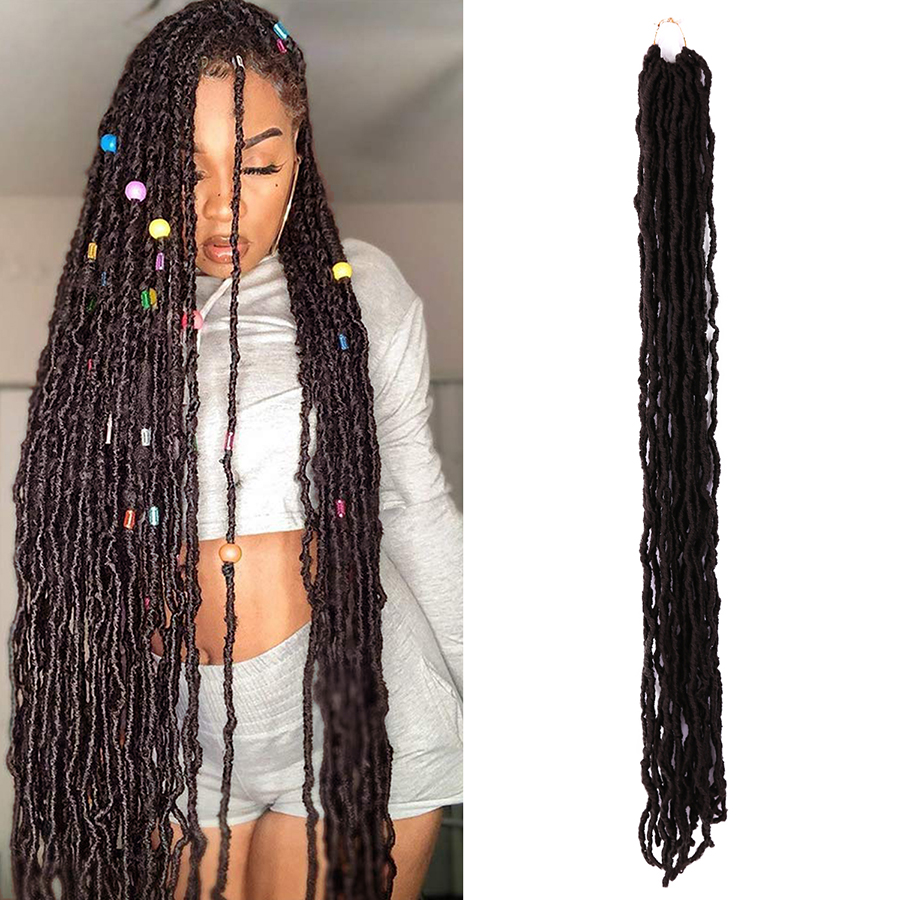 Nu Soft Faux Locs Crochet Tresses Cheveux Synthétiques