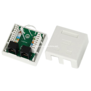 Double Port Cat. 5e RJ45 Surface Box
