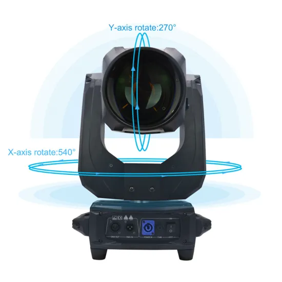 Dj light sharpy 260W beam moving head spot wash dmx stage lighting double prism with rainbow effect for bar event party