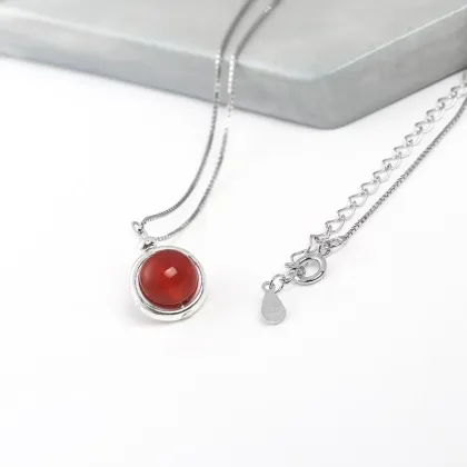 Healing Natural Stone Pendant Necklace