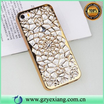 newest fashional protective case for iphone 5 case chromed tpu diamond case for iphone 5