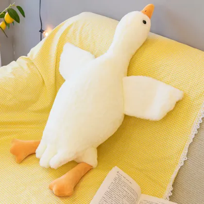 Big White Goose and Poor Duck Graphic Doll Pillow: A Unique Bodhisattva Duck Gift