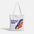 Flag-Raising Spectrum Pride Day Celebration Tote Bag