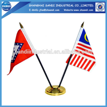 Custom 100% polyester mini desk flag