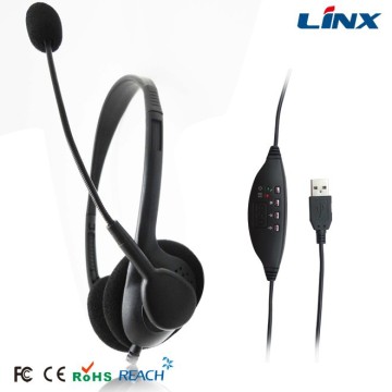 Popular USB Wired Headphone With MIC