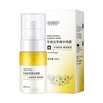 Hunmui Hand Double Extract Essence Spray: Deep Moisturizing with Plant Essence and Herbal Extracts