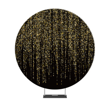 Wedding Supplies: Fabric Circle Backdrop and Stand for Round Backdrops