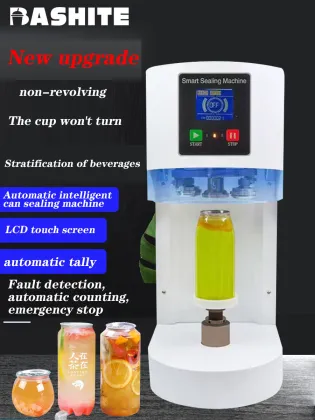 Commercial Milk Tea Shop Beer Beverage Can Sealing Machine