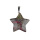 Bloodstone 30mm Star Pendant Pendant Necklace 45cm Black Cord