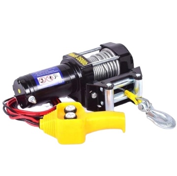 Portable Electric Mini Winch 12000 lbs 12V with Remote Control for Sale