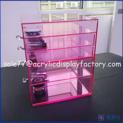 Wholesale morden custom acrylic makeup organizer /original mac cosmetics display