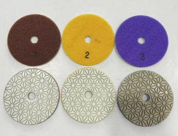 3 step diamond polishing pads