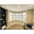 White indoor Bi-fold window basswood shutters